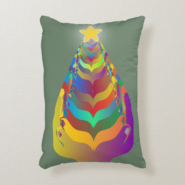 Christmas Hope and Togetherness Dekokissen (Vorderseite(Vertikal))