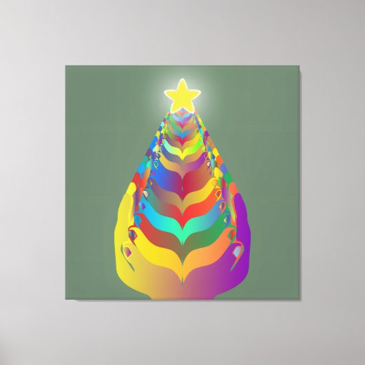 Christmas Hope and Togetherness Leinwanddruck (Vorderseite)