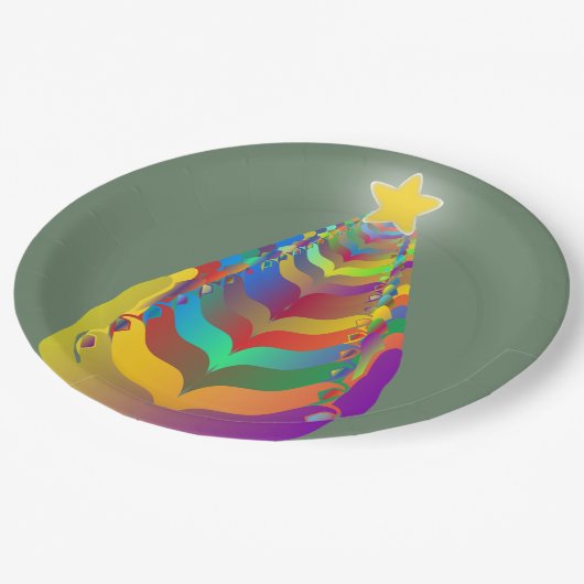 Christmas Hope and Togetherness Pappteller (Schrägansicht)