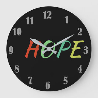 Christmas Hope Clock Große Wanduhr