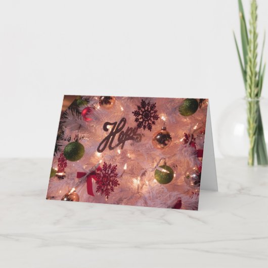 CHRISTMAS HOPE GREETING CARD FEIERTAGSKARTE (Vorderseite)