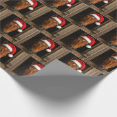 Christmas Horse In Stable Window Geschenkpapier (Ecke)