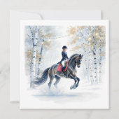 Christmas Horse Invite Karte (Vorderseite)