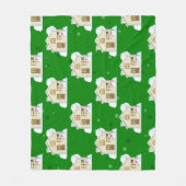 Christmas House Pattern  Fleecedecke (Vorderseite)
