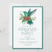 Christmas Hummingbird Party Invite Einladung (Vorderseite)