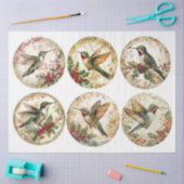 Christmas Hummingbird Rounds Seidenpapier (Basteln)