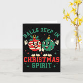 Christmas Humor Deep In Christmas Srit  Karte (Gelbe Blume)