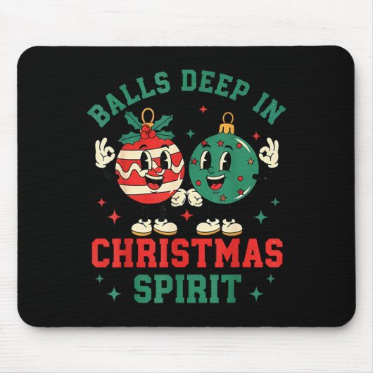 Christmas Humor Deep In Christmas Srit Mousepad (Vorne)