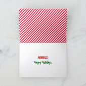 Christmas Humor Naughty Or Nice Check Boxes Karte (Innenseite)