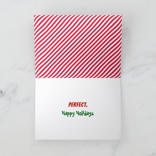 Christmas Humor Naughty Or Nice Check Boxes Karte (Innenseite)