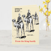 Christmas Humour Three Wise Men... As If Karte (Gelbe Blume)
