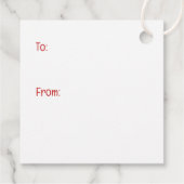 Christmas Husky Hogs Geschenkanhänger (Rückseite)