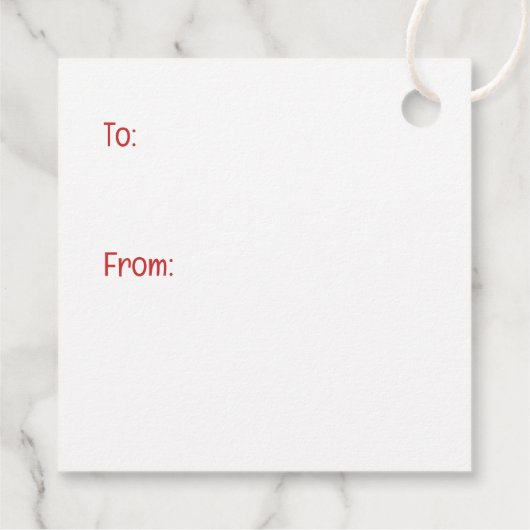 Christmas Husky Hogs Geschenkanhänger (Rückseite)