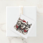 Christmas Husky Hogs Geschenkanhänger (Beispiel)