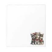 Christmas Husky Hogs Notizblock (Vorderseite)