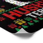 Christmas Husky Team - Husky Wear Weihnachtsmannmü Poster (Ecke)