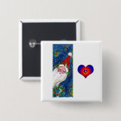 CHRISTMAS I BRIEF / SANTA RED RIBBON MONOGRAM BUTTON (Vorne & Hinten)