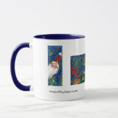 CHRISTMAS I BRIEF / SANTA RED RIBBON MONOGRAM TASSE (Links)