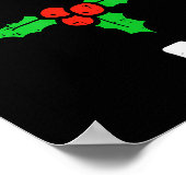 Christmas I Didnt Make Rules Mistletoe Funny Xmas  Poster (Ecke)