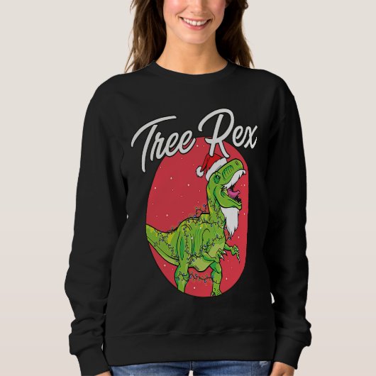 Christmas I Dino Surier I Christmas Rex I Trex Sweatshirt (Vorderseite)