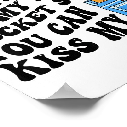 Christmas I Keep Mistletoe In My Back Cket So You Poster (Ecke)