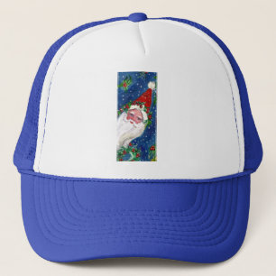 CHRISTMAS I LETTER / SANTA CLAUS MIT RED RIBBON TRUCKERKAPPE