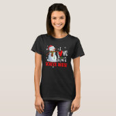 Christmas I Love Being A School Nurse Snowman Nurs T-Shirt (Vorne ganz)