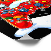 Christmas I Paused My Game To Be Here Funny Sarcas Poster (Ecke)