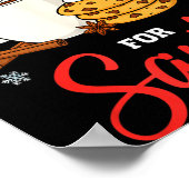 Christmas I Put Out For Santa Funny Milk And Cooki Poster (Ecke)