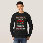 Christmas I Run On Coffee and Christmas Cheer Ugl T-Shirt (Vorne ganz)