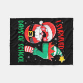 Christmas I Survived 67 Days Of School Funny Six S Fleecedecke (Vorderseite (Horizontal))