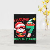 Christmas I Survived 67 Days Of School Funny Six S Karte (Gelbe Blume)