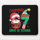 Christmas I Survived 67 Days Of School Funny Six S Mousepad (Vorne)