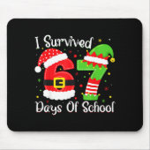 Christmas I Survived 67 Days Of School Funny Six S Mousepad (Vorne)