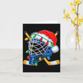 Christmas Ice Hockey Helmet Santa Xmas Men Boys Ki Karte (Gelbe Blume)