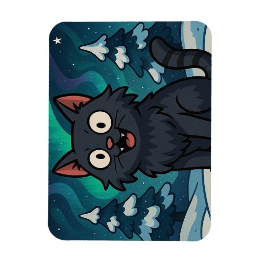 Christmas Icelandic Yule Cat  Magnet (Vertikal)