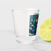 Christmas Icelandic Yule Cat  Schnapsglas (Links)