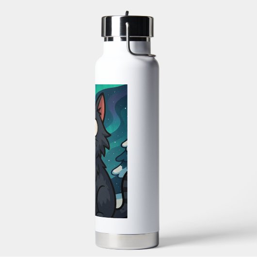 Christmas Icelandic Yule Cat  Trinkflasche (Links)