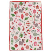 Christmas Icons on Cream - Gift Bag Mittlere Geschenktüte (Vorderseite)