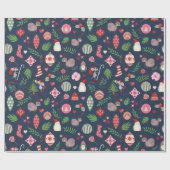 Christmas Icons Wrapping Paper  Geschenkpapier (Flach)