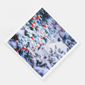 Christmas Idyll niedlich Serviette (Ecke)
