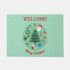 Christmas Illustrations Holiday Party Fußmatte