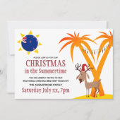 CHRISTMAS IM GIPFELTREFFEN - Neuseeländische GRILL Einladung (Vorderseite)