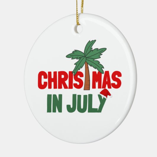 CHRISTMAS IM JULI KERAMIK ORNAMENT (Links)
