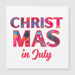 CHRISTMAS IM JULI MAGNETKARTE