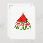 CHRISTMAS IM JULI POSTKARTE (Vorne/Hinten)
