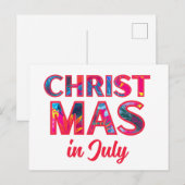 CHRISTMAS IM JULI POSTKARTE (Vorne/Hinten)
