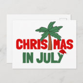 CHRISTMAS IM JULI POSTKARTE (Vorne/Hinten)