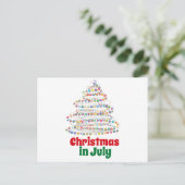 CHRISTMAS IM JULI POSTKARTE (Stehend Vorderseite)