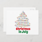 CHRISTMAS IM JULI POSTKARTE (Vorne/Hinten)